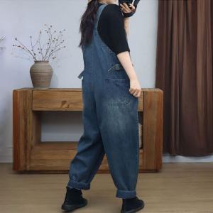 Stone Wash 90s Baggy Adjustable Straps Farm Overalls