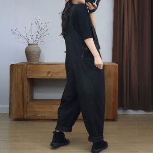 Stone Wash 90s Baggy Adjustable Straps Farm Overalls