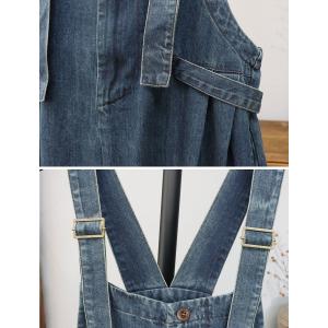 Stone Wash 90s Baggy Adjustable Straps Farm Overalls