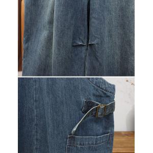 Stone Wash 90s Baggy Adjustable Straps Farm Overalls