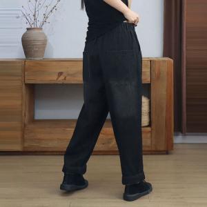High Waist Straight Leg 90s Cargo Jeans