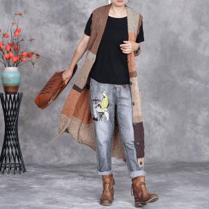 Multi-Colored Versatile Crochet Sleeveless Cardigan