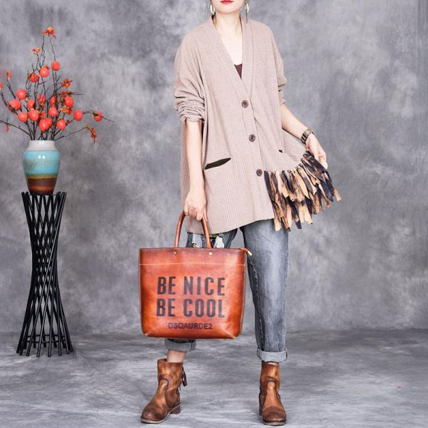 V-Neck Unique Tassels Short Cardigan