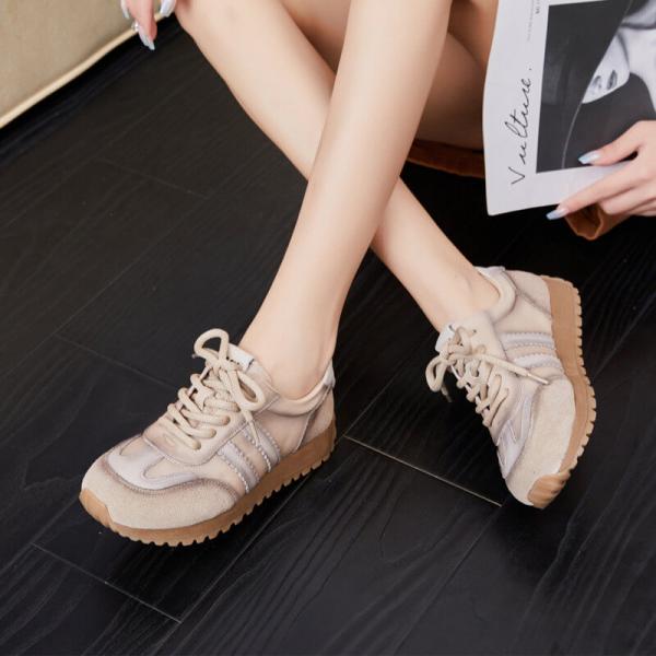 Leather Patchwork Tied Casual Agan Sneakers