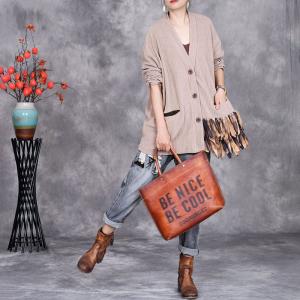 V-Neck Unique Tassels Short Cardigan