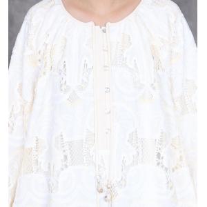 Loose Beige Crochet Lace Tassel Boho Dress