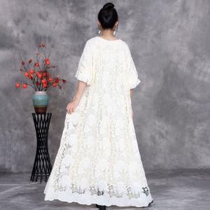 Bohemian Style Elegant Crochet Maxi Dress
