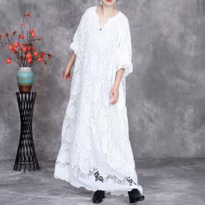 Bohemian Style Elegant Crochet Maxi Dress