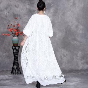 Bohemian Style Elegant Crochet Maxi Dress