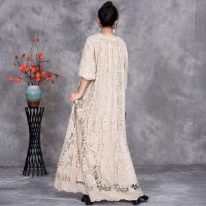 Bohemian Style Elegant Crochet Maxi Dress
