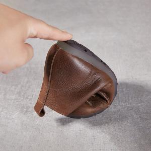 Handmade Cowhide Leather Ladies Martin Boots