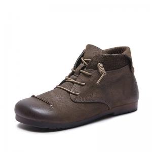 Fall Fashion Wide Toe Ankle Martin Boots