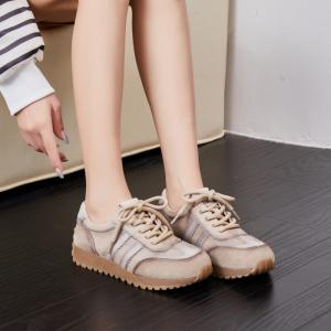 Leather Patchwork Tied Casual Agan Sneakers