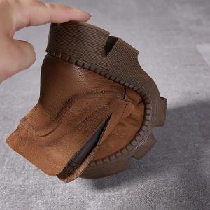 Chunky Heels Platform Chelsea Boots