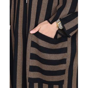 City Chic Vertical Striped Hooded Sweater Dress