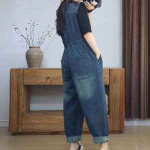 V-Neck Tied Waist Sleeveless Jumpsuits