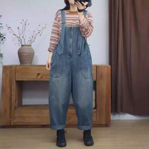 Leisure Chic Adjustable Baggy Farm Overalls