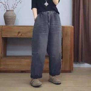 Versatile Baggy Straight Leg Dad Jeans for Lazy Days