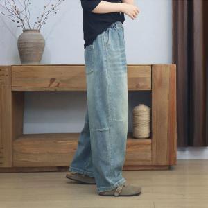 Versatile Baggy Straight Leg Dad Jeans for Lazy Days