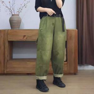 Hip Pockets Baggy High Rise Boyfriend Jeans