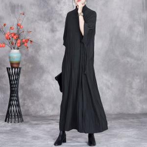 Solid Color Loose Cashmere Cable Knit Dress