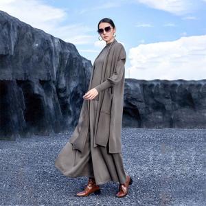 Short Sleeves Side Slit Cashmere Cardigan