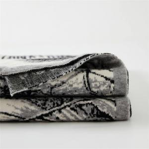 Leaf Patterns Black and White Soft Blanket Throw
