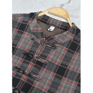 Chinese Frog Buttons Customized Gingham Jacket