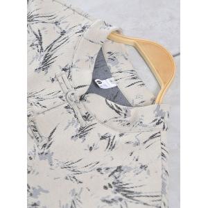 Stand Collar Printed Folk Customized Beige Jacket