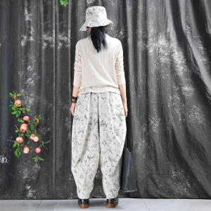 Black Printed High Waist Designer Elephant Pants