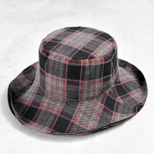 Black and Red Gingham Cool Bucket Hat