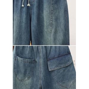 Versatile Relax-Fit Drawstring Waist Jeans for Women