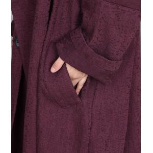 Jacquard Linen Loose Business Tied Trench Coat