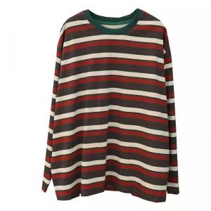 Cotton Lazy Day Horizontal Stripes Sweatshirt