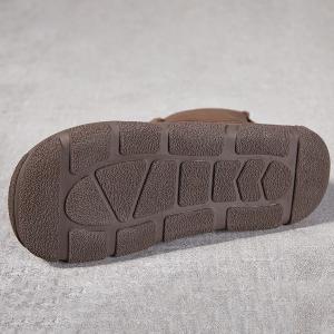 Lace Up Side Zip Fleeced Wedge Desert Boots