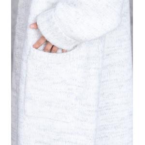 Back Slit Long Knitted Winter Trench Coatigan