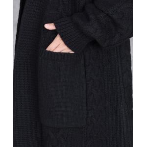 Cozy Long Wool Cable Knit Cardigan