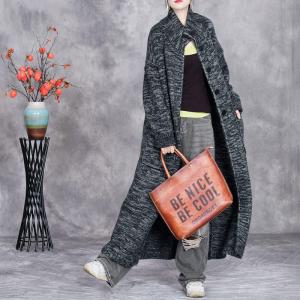 Stand Collar Thick Wool Winter Cardigan
