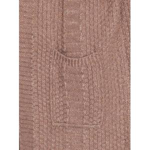 Lazy Day Knitting Hooded Long Waistcoat