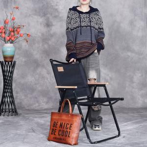 Comfy Cashmere Hooded Fair Isle Sweater