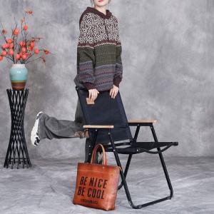 Comfy Cashmere Hooded Fair Isle Sweater