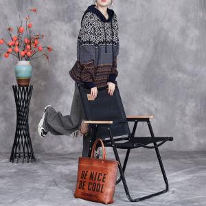 Comfy Cashmere Hooded Fair Isle Sweater