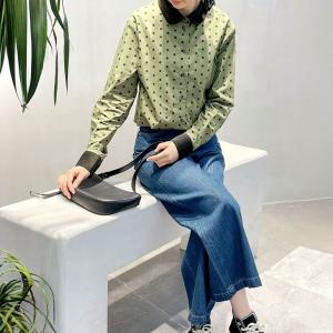 Peter Pan Collar Cotton Polka Dot Shirt