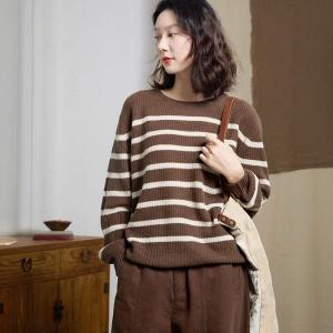 Winter Crew Neck Sheep Wool Sweater