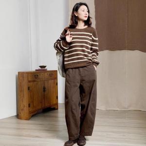 Winter Crew Neck Sheep Wool Sweater