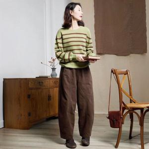 Winter Crew Neck Sheep Wool Sweater