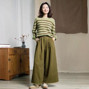 Winter Crew Neck Sheep Wool Sweater