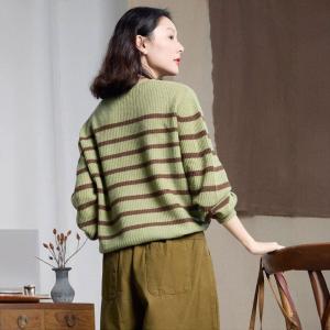 Winter Crew Neck Sheep Wool Sweater