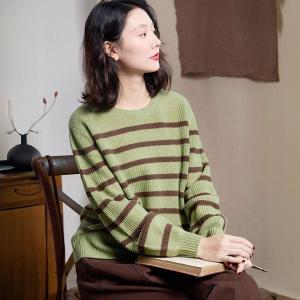 Winter Crew Neck Sheep Wool Sweater