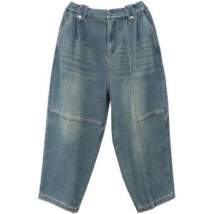 Winter High Rise Fleeced Dad Jeans